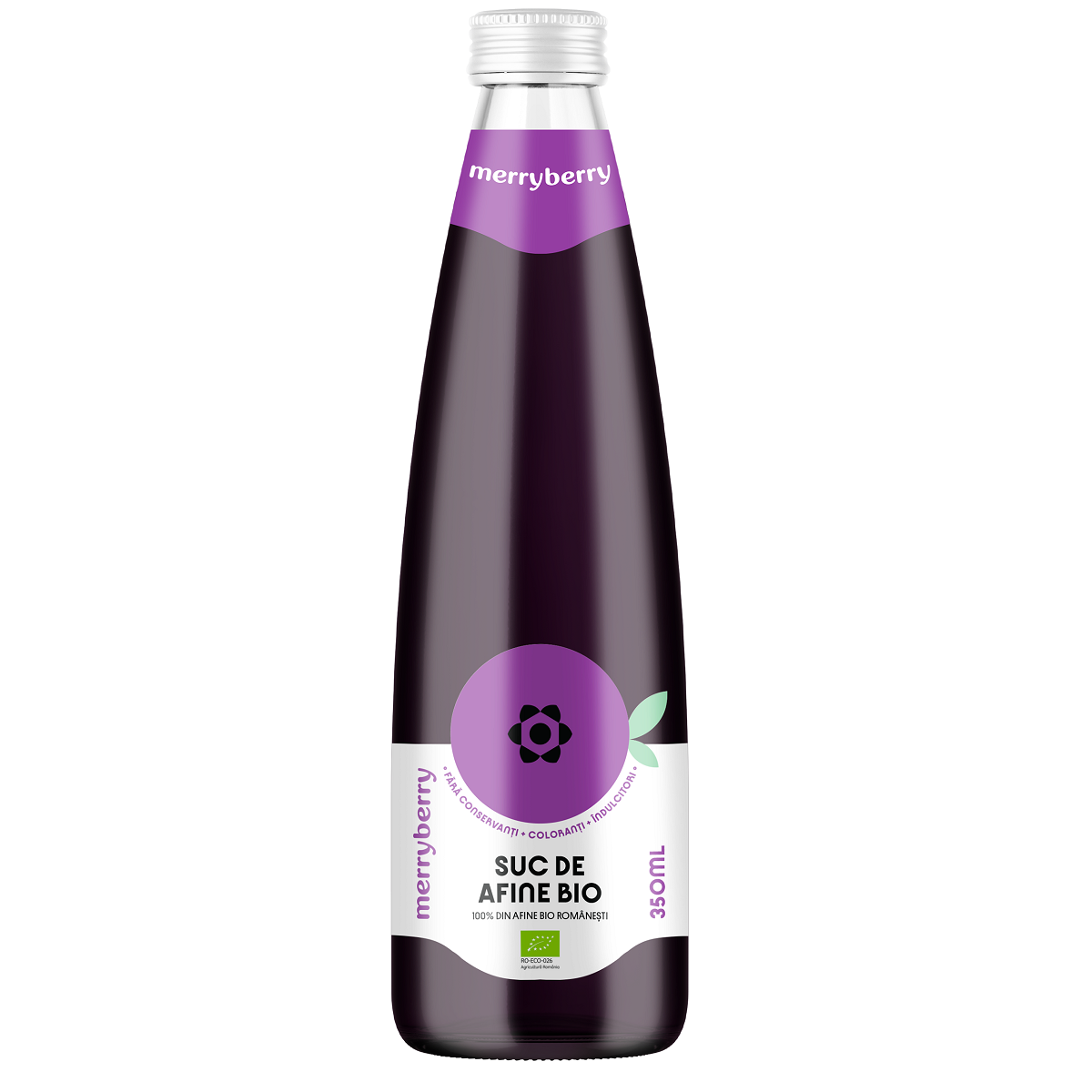 Suc de afine Bio, 350 ml, MerryBerry