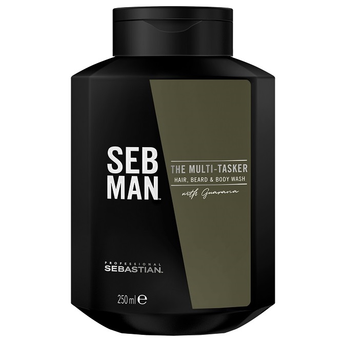 Sampon 3 in 1 pentru par, corp si barba The Multitasker, 250 ml, Seb Man