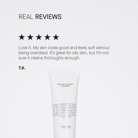 Gel de curatare exfoliant PHA Soft Peeling Cleanser, 150 ml, Transparent Lab 645824