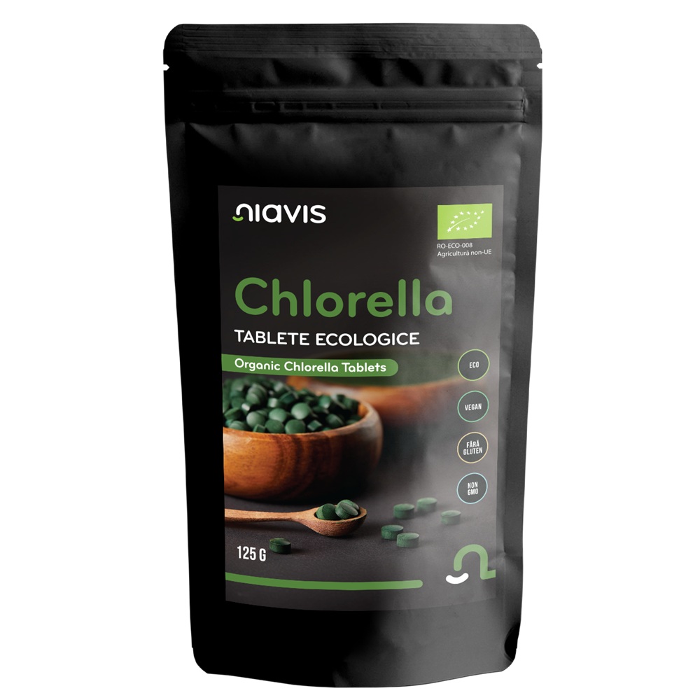 Chlorella tablete ecologice, 125 g, Niavis