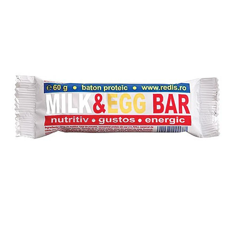 Baton proteic Milk and Egg, 60 g, Redis