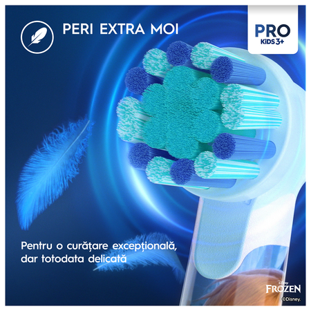 Periuta de dinti electrica Vitality Pro Kids Frozen, pentru copii 3+ ani, Oral-B 566623