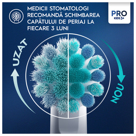Periuta de dinti electrica Vitality Pro Kids Frozen, pentru copii 3+ ani, Oral-B 566624
