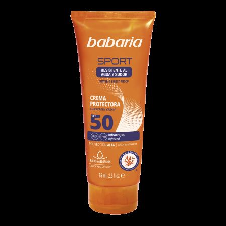Crema cu protectie solara SPF 50 Sport Sun Cream, 75 ml, Babaria