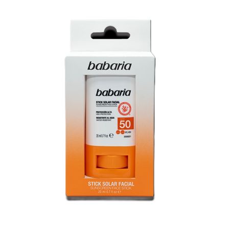 Stick facial cu protectie solara SPF 50, 20 ml, Babaria