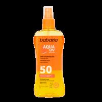Spray pentru corp cu protectie solara SPF 50 Aqua UV, 200 ml, Babaria