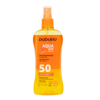 Spray pentru corp cu protectie solara SPF 50 Aqua UV, 200 ml, Babaria