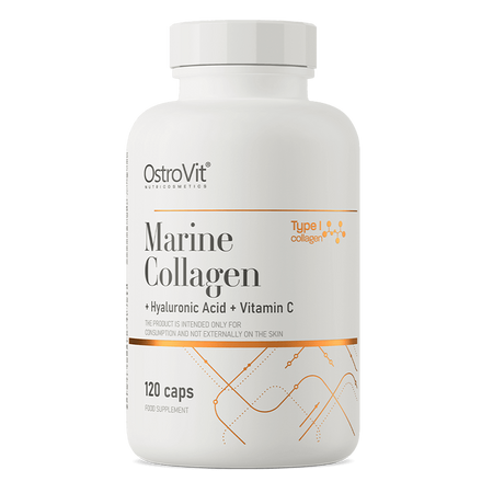 Colagen Marin cu Acid hialuronic și Vitamina C, 120 capsule, Ostrovit