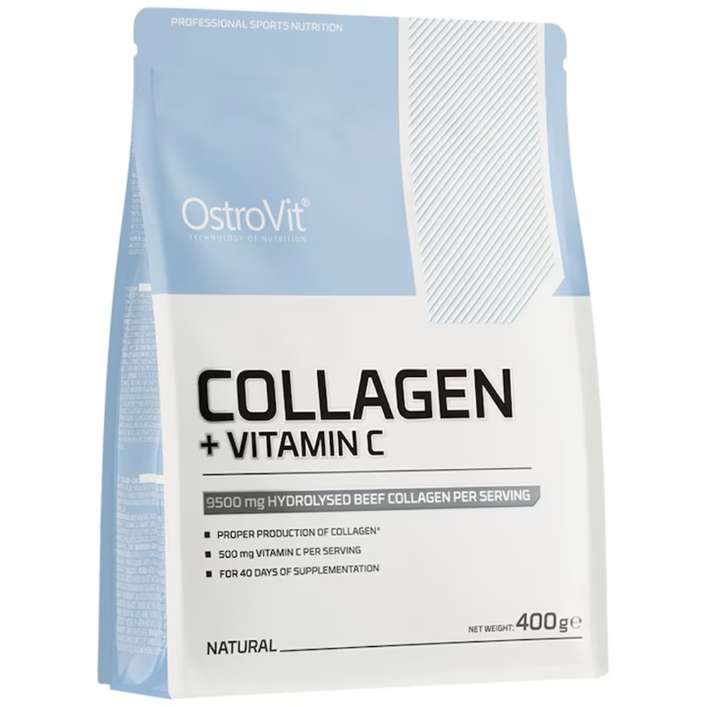 Colagen + Vitamina C fara aroma, 400 g, Ostrovit