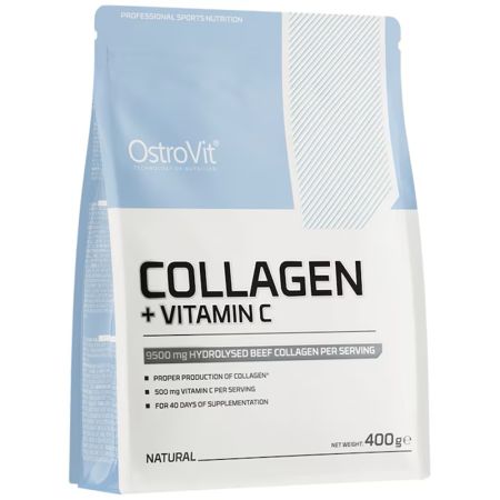Colagen + Vitamina C fara aroma, 400 g, Ostrovit