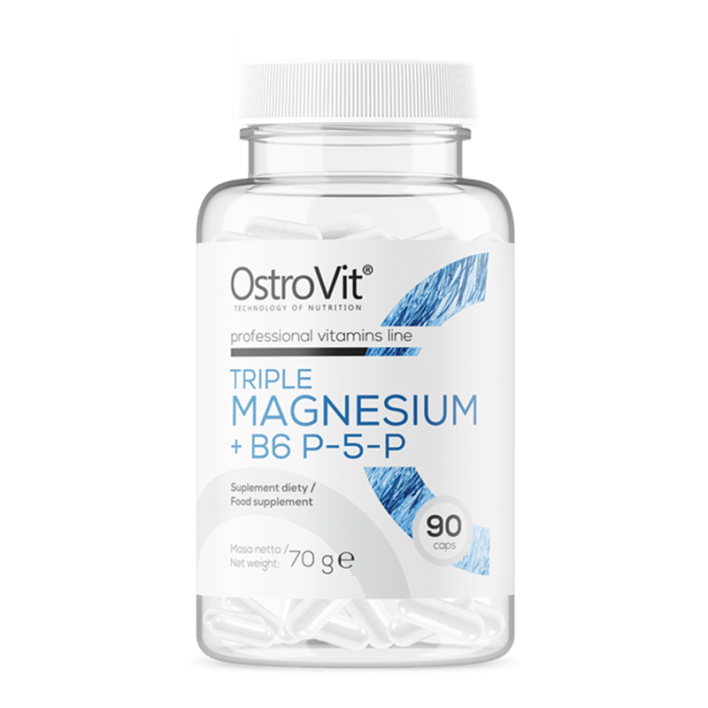 Triple Magnesium + B6, 90 capsule, Ostrovit