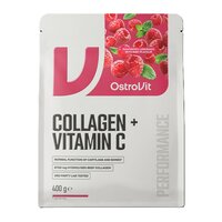 Colagen + Vitamina C cu aroma de limonada de zmeura si menta, 400g, Ostrovit