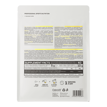 Colagen + Vitamina C Ananas, 400g, Ostrovit 681152