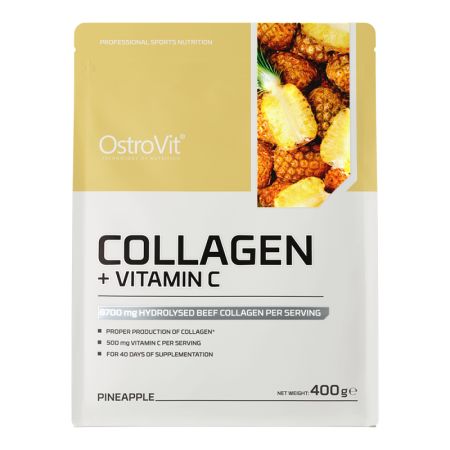Colagen + Vitamina C Ananas, 400g, Ostrovit 681151