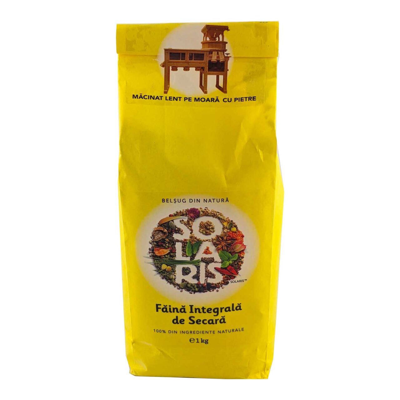 Faina integrala de secara, 1 KG, Solaris