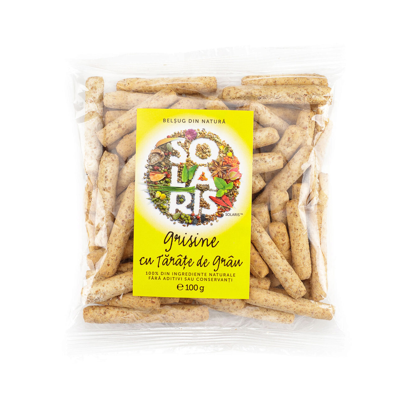 Grisine cu tarate de grau, 100 g, Solaris