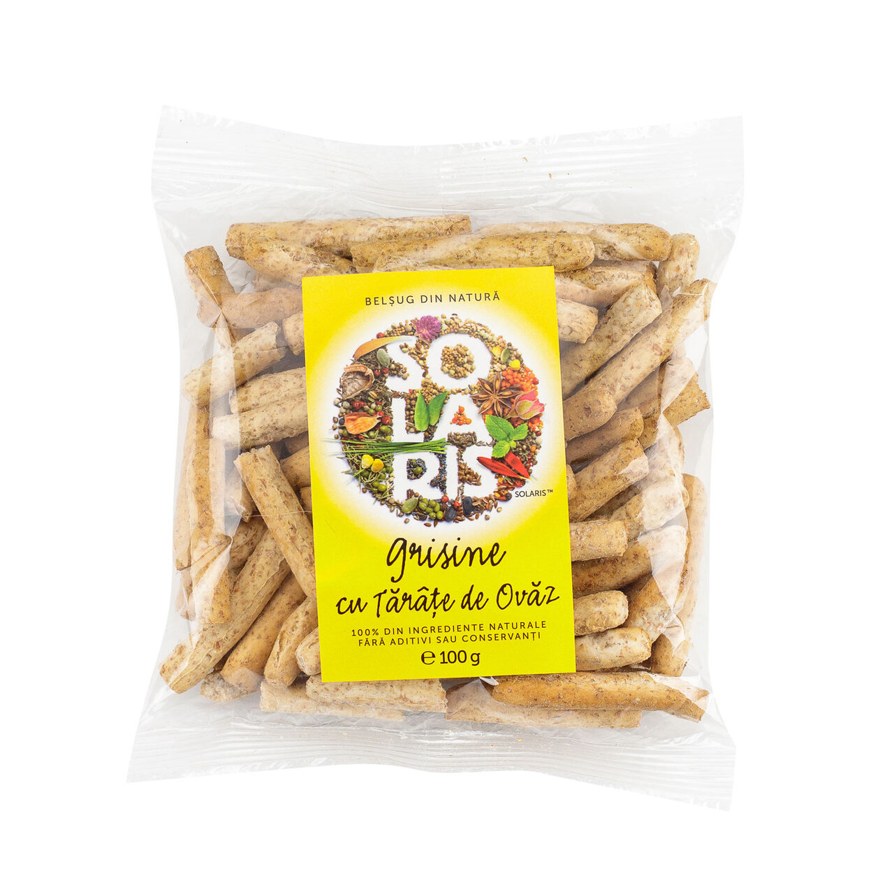 Grisine cu tarate de ovaz, 100 g, Solaris