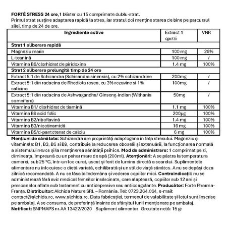 Forte Stress 24h, 15 comprimate, Forte Pharma 599825