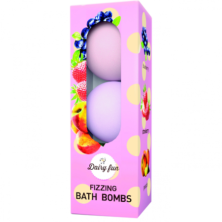 Bile aromate pentru baie Dairy Fun, 3 x 100 g, Delia Cosmetics