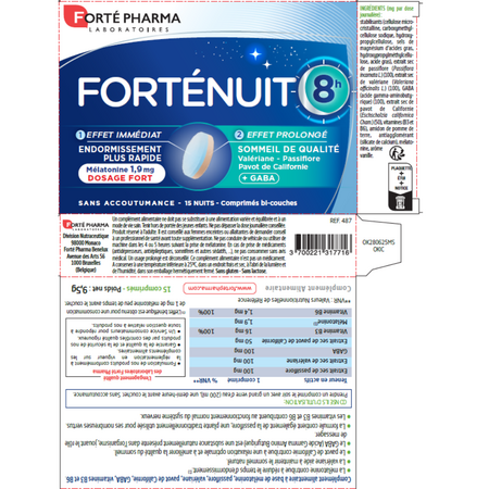 Forte Nuit 8h, 15 comprimate, Forte Pharma 705567