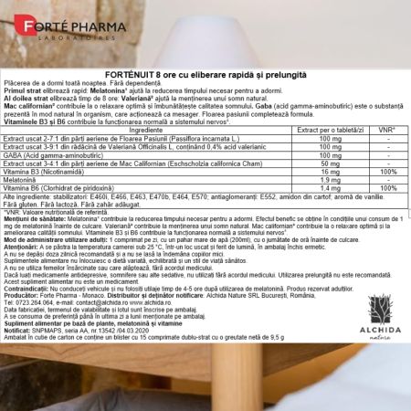 Forte Nuit 8h, 15 comprimate, Forte Pharma 705568