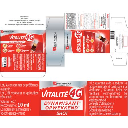 Vitalite 4G, 10 flacoane x 10 ml, Forte Pharma 705738