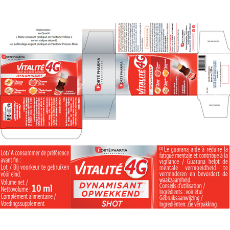 Vitalite 4G, 10 flacoane x 10 ml, Forte Pharma 705738