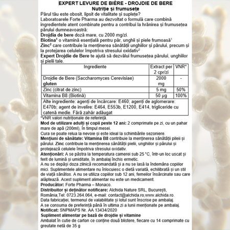 Expert Levure de Biere, 28 comprimate, Forte Pharma 705819
