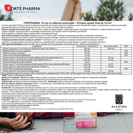Forte Veinol, 30 comprimate, Forte Pharma 705643