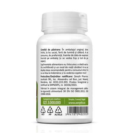 Chaga, 500 mg, 30 capsule vegetale, Zenyth 619088