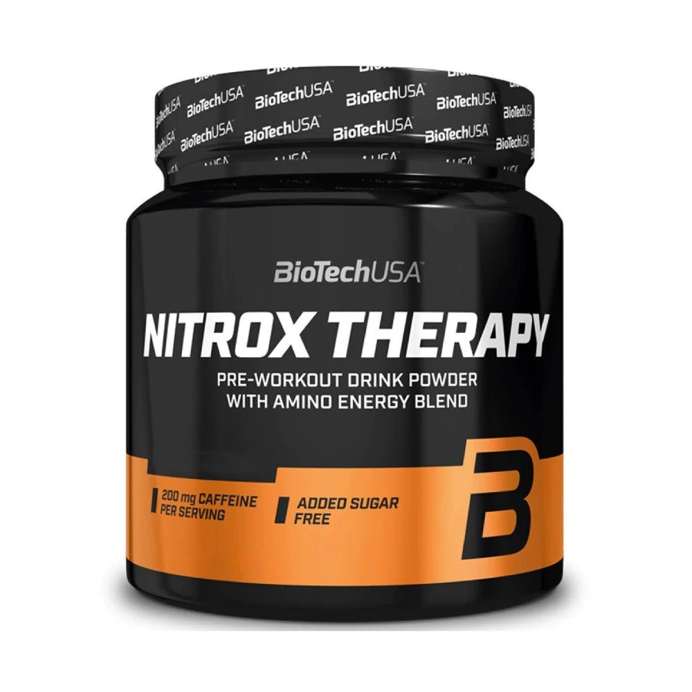 Preworkout Nitrox Therapy Blue Grape, 340 g, BioTechUSA