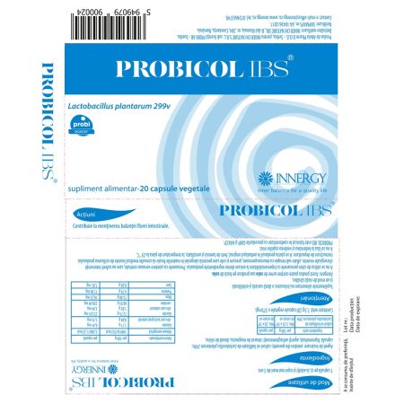 Probicol IBS, 20 capsule vegetale, Innergy 705976
