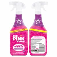 Spray de curatare geamuri cu otet din trandafiri The Miracle Window & Glass Cleaner, 850 ml, The Pink Stuff