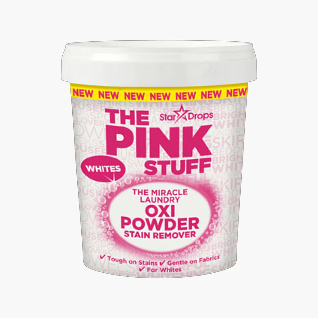 Pudra pentru indepartarea petelor, rufe albe Oxi Powder, 1 Kg, The Pink Stuff