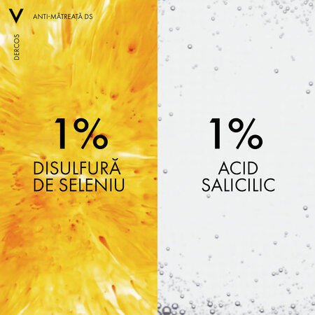 Sampon Dercos anti-matreata pentru par uscat, 390 ml, Vichy 569854