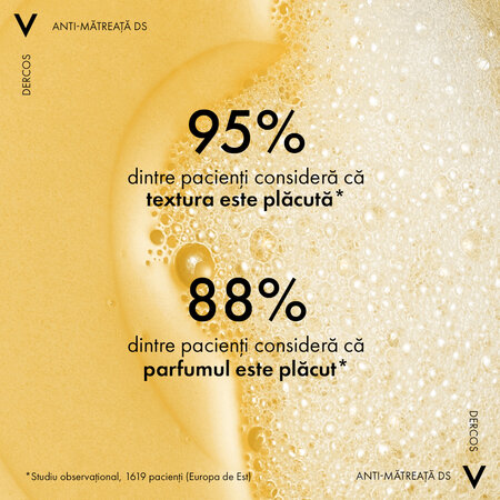 Sampon Dercos anti-matreata pentru par uscat, 390 ml, Vichy 569855