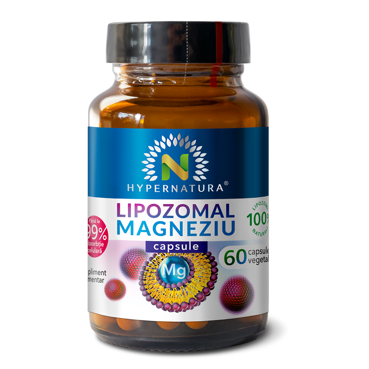 Lipozomal Magneziu, 60 capsule vegetale, Hypernatura