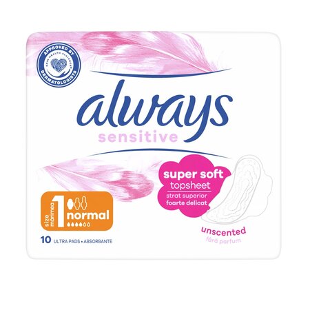 Absorbante Ultra Sensitive Normal Plus, Marimea 1, 10 bucati, Always