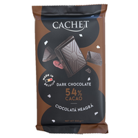 Ciocolata neagra cu 54% cacao, 300 g, Cachet
