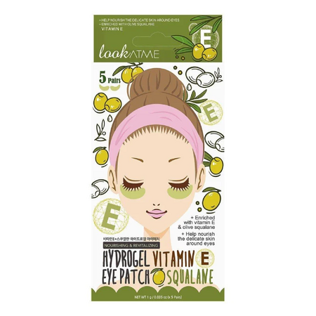 Plasturi de hidrogel hranitori si revitalizanti cu vitamina E, 5 perechi, Look At Me 695171