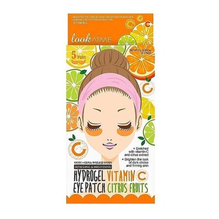 Plasturi de hidrogel revigoranti si iluminatori cu vitamina C, 5 perechi, Look At Me 695168