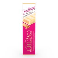 Baton de ciocolata alba, praline, alune si biscuiti, 75g, Cachet