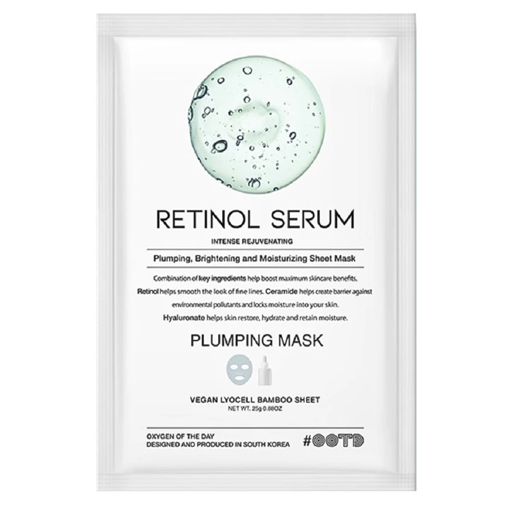 Masca tip servetel cu retinol, 25 g, OOTD