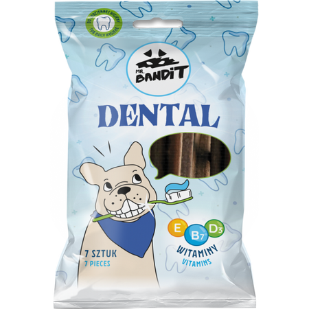 Recompense pentru caini Dental Sticks, 7 bucati, Mr. Bandit