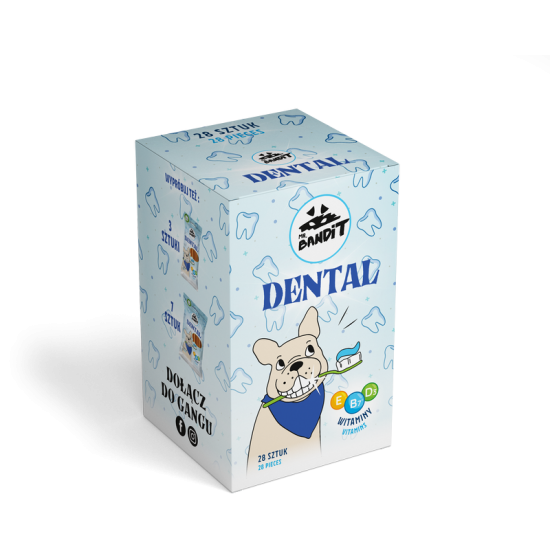 Recompense pentru caini Dental Sticks, 28 bucati, Mr. Bandit