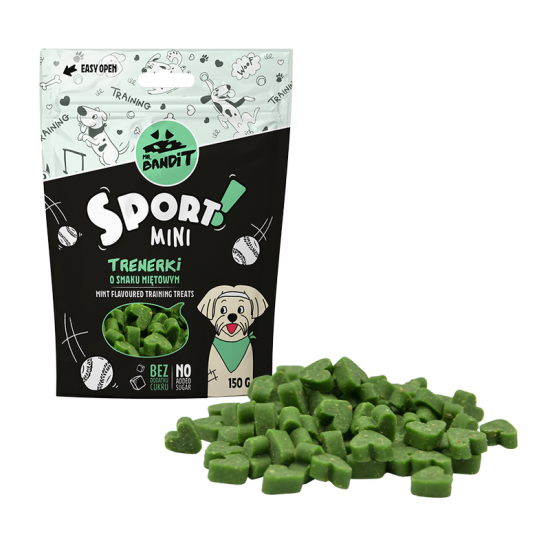 Recompense cu menta pentru caini Sport Mini, 150 g, Mr. Bandit