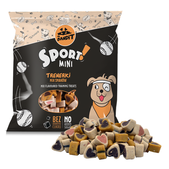 Recompense Mix pentru caini Sport Mini, 500 g, Mr. Bandit