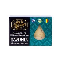 Sapun natural mac si ulei de orez, 90 g, Savonia