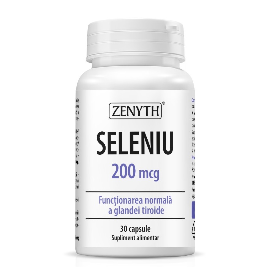 Seleniu, 200 mcg, 30 capsule, Zenyth