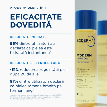 Ulei de corp 2 in 1 Atoderm, 150 ml, derma 751472
